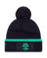 ფოტო #2 პროდუქტის Men's Black Austin FC Wordmark Kick Off Cuffed Knit Hat with Pom