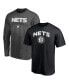 Фото #1 товара Men's Black, Heather Charcoal Brooklyn Nets T-shirt Combo Set