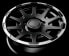 Фото #4 товара Колесный диск литой Sparco Dakar matt black lip polished 5.5x16 ET5 - LK5/139.7 ML108.3
