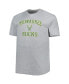 Фото #3 товара Men's Heathered Gray Milwaukee Bucks Big and Tall Heart & Soul T-shirt