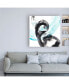 Ethan Harper Aqua Spiral II Canvas Art - 36.5" x 48"