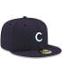 Men's Navy Chicago Cubs Logo White 59FIFTY Fitted Hat