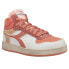 Diadora Magic Basket Demi Icona High Top Womens Orange, White Sneakers Casual S