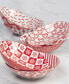 Фото #8 товара Peppermint Candy 40 oz Soup Bowls Set of 6, Service for 6