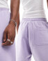 Weekday Unisex jersey shorts in lilac exclusive to ASOS