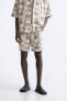 Jacquard bermuda shorts