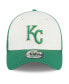 ფოტო #2 პროდუქტის Men's White, Green Kansas City Royals 2024 St. Patrick's Day 39THIRTY Flex Fit Hat