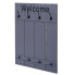 Wandgarderobe C89 Welcome Shabby Blau / grau - фото #1