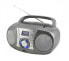 Фото #1 товара CD-проигрыватель Wörlein GmbH Soundmaster SCD1800TI - персональный - DAB+,FM - 2 Вт - LCD - серебристый - AC - DC