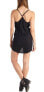 Фото #2 товара Knot Sisters Womens Black Lace Mini Slip Dress Dress Sleeveless Size Large