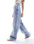 Фото #10 товара Miss Selfridge baggy jean in acid wash