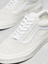 Vans Old Skool trainers in off white suede