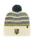 Men's Cream Vegas Golden Knights Tavern Cuffed Knit Hat with Pom