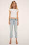 TRF STRAIGHT LOW-RISE CROPPED JEANS