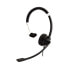 Фото #1 товара V7 Deluxe Mono Headset - boom mic - Adjustable Headband for PC - Mac - Laptop Computer - Chromebook - Black - 3.5mm connector - Headset - Head-band - Office/Call center - Black - Silver - Monaural - In-line control unit