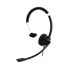 V7 Deluxe Mono Headset - boom mic - Adjustable Headband for PC - Mac - Laptop Computer - Chromebook - Black - 3.5mm connector - Headset - Head-band - Office/Call center - Black - Silver - Monaural - In-line control unit