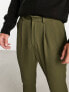 ASOS DESIGN tapered smart trouser in forest green