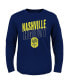ფოტო #1 პროდუქტის Big Boys Navy Nashville SC Showtime Long Sleeve T-shirt