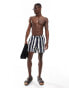 Фото #3 товара River Island swim trunks co-ord in navy stripe