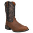 Justin Boots Rendon Round Toe Cowboy Mens Black, Brown Casual Boots SE7531