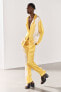 Фото #4 товара Рубашка в пижамном стиле из атласа с принтом ZARA