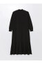 Фото #1 товара Платье LC WAIKIKI LCW Modest с узким воротником и длинными рукавами