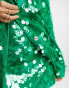 Фото #4 товара ASOS EDITION sequin mini skirt in green