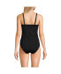 Фото #2 товара Women's Chlorine Resistant Square Neck Tankini Swimsuit Top