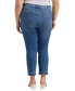 Plus Size Valentina High Rise Straight Cropped Jeans