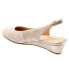 Trotters Lenora T1806-292 Womens Beige Narrow Leather Slingback Flats Shoes 8