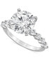 ფოტო #1 პროდუქტის Certified Lab Grown Diamond Engagement Ring (4-1/2 ct. t.w.) in 14k White Gold