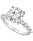 Фото #1 товара Certified Lab Grown Diamond Engagement Ring (4-1/2 ct. t.w.) in 14k White Gold