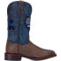 Фото #2 товара Dan Post Boots Thin Blue Line Square Toe Cowboy Mens Blue, Brown Casual Boots D