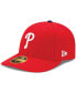 Фото #1 товара Men's Philadelphia Phillies Authentic Collection On-Field Low Profile Game 59FIFTY Fitted Hat