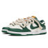 Фото #4 товара Кроссовки мужские Nike Dunk Low Retro кожаные бело-зеленые