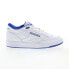 Reebok Club C Mid II MR Mens White Leather Lifestyle Sneakers Shoes 10.5 Белый - фото #5