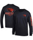 Фото #1 товара Men's Black Oregon State Beavers Team Stack Long Sleeve T-shirt