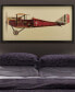 'Antique Biplane 2' Dimensional Collage Wall Art - 25" x 48''