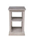 Hampton Accent Table with Shelves