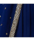 ფოტო #2 პროდუქტის Women's Royal Blue Lehenga Choli with Gold Trim