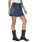 ფოტო #1 პროდუქტის Women's Denim Flounce-Hem Skirt