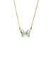 ფოტო #1 პროდუქტის Women's Crystal Butterfly Necklace