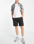 Pull&Bear linen shorts in black