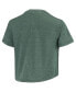 ფოტო #4 პროდუქტის Women's Green Michigan State Spartans Edith Vintage-Like Burnout Crop T-shirt