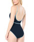 Фото #2 товара Women's Belted One-Piece Swimsuit