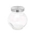 Biscuit jar Transparent Glass 180 ml (48 Units) With lid Adjustable