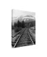 Фото #2 товара Monte Nagler Railroad Tracks Alaska Canvas Art - 37" x 49"
