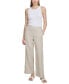 Women's High-Rise Gauze Straight-Leg Pants