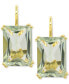 ფოტო #1 პროდუქტის Lime Quartz Leverback Drop Earrings (12-5/8 ct. t.w.) in 14k Gold-Plated Sterling Silver (Also in White Quartz & Prasiolite)