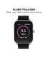 ფოტო #5 პროდუქტის Unisex Black Silicone Strap Smartwatch 37.5mm